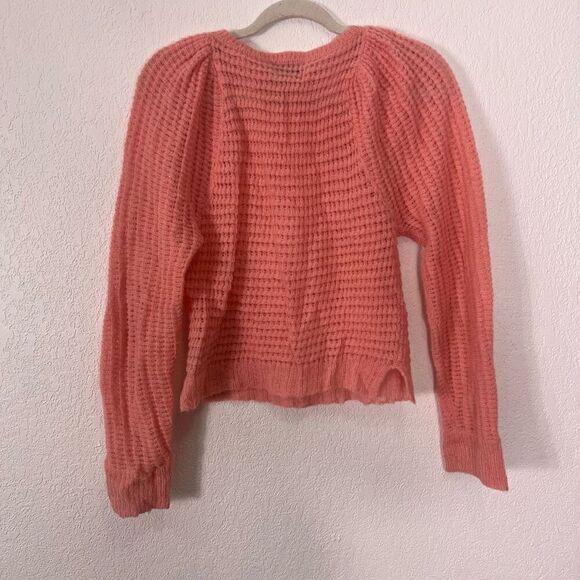 Rachel Comey Pink Waffle Knit Alpaca & Nylon Pullover Sweater - Picture 6 of 8